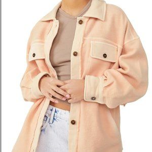 Great Condition Free People Ruby Jacket in Peach Size Medium